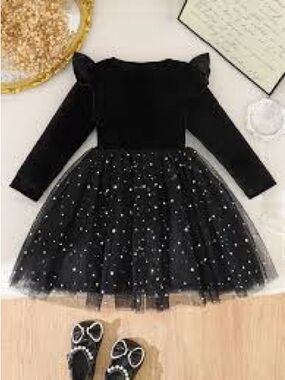 BRAND NEW Black Sparkle Tulle Party Dress - 3T